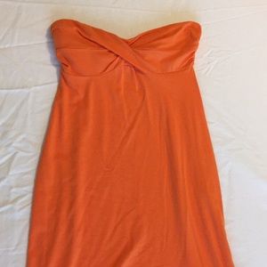 Victoria’s Secret strapless orange dress size xs